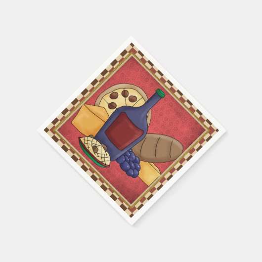 食イタリアン品おもしろい紙ナプキン スタンダードカクテルナプキン (角)