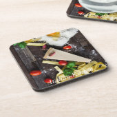 食イタリアン品のパーソナライズ文字 コースター (左側)