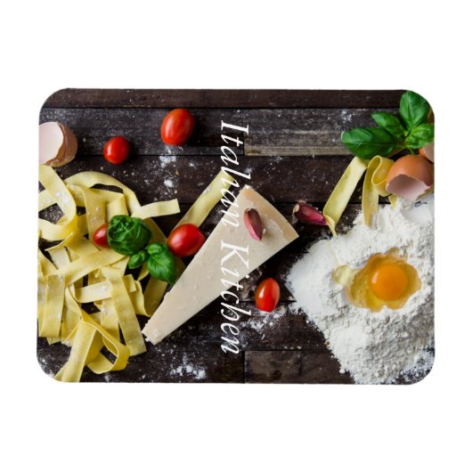 食イタリアン品のパーソナライズ文字 マグネット (横)