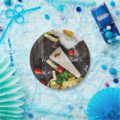 食イタリアン品パーソナライズ文字 ペーパープレート (パーティー)