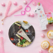 食イタリアン品パーソナライズ文字 ペーパープレート (パーティー)