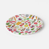 食イタリアン品ピザ屋 ペーパープレート (アングル)