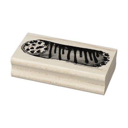 食イタリアン品ベーカリーペストリーチョコレートチップカノーリ ラバースタンプ (スタンプ)