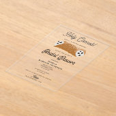 食イタリアン品ホーリーカノリブライダルシャワー結婚ズ アクリル招待状 (レイダウン)