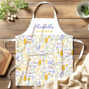 食イタリアン品名前をカスタムするエプロン エプロン