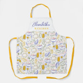 食イタリアン品名前をカスタムするエプロン エプロン (正面)