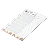 食イタリアン品水彩プランナー食料品一覧 ノートパッド (アングル)