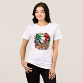 食イタリアン品・ランドマーク美術デザイン トライブレンドＴシャツ (正面全面)