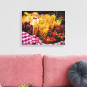 食イタリアン物写真台所壁デコ キャンバスプリント (インサイチュ (リビング))