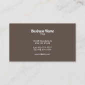 食イタリアン物名刺 名刺 (裏面)