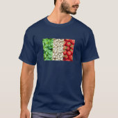 食イタリアン物国旗のTシャツ Tシャツ (正面)