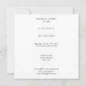 食イタリアン食ディナーランチシェフピザレストラン 招待状 (裏面)