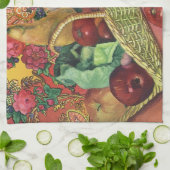 食オーガニックべ物，庭野菜，咲く花 キッチンタオル (折り畳み)