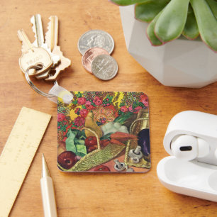 食オーガニックべ物,庭野菜,咲く花 キーホルダー