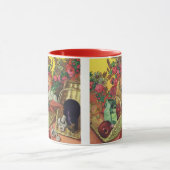 食オーガニックべ物，庭野菜，咲く花 マグカップ (中央)