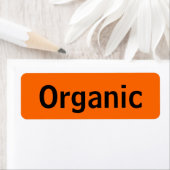 食オーガニック品ラベルオレンジ ラベル (インサイチュ)