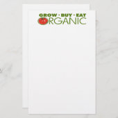 食オーガニック品 便箋 (正面/裏面)