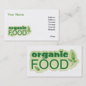 食オーガニック品 名刺 (正面/裏面)