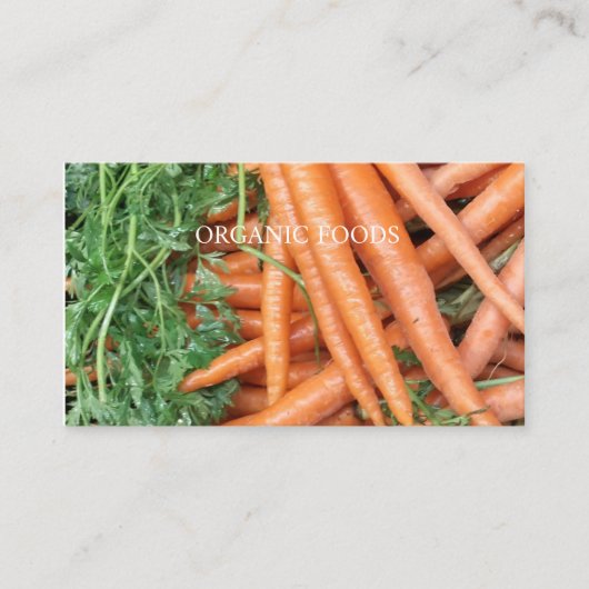 食オーガニック品 名刺 (正面)