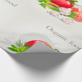 食オーガニック物野菜 ラッピングペーパー