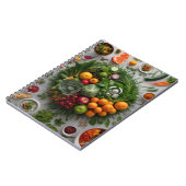 食カスタム事体付きスパイラルノート ノートブック (左側)