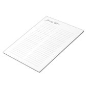 食シンプルべ物/ショッピング/食料品一覧 ノートパッド (アングル)