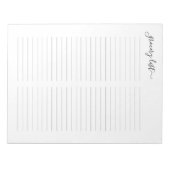 食シンプルべ物/ショッピング/食料品一覧 ノートパッド (正面)