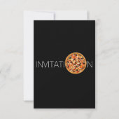 食パーソナライズされたイタリアン食ディナーピザ招待状 招待状 (正面)