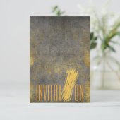 食パーソナライズされたイタリアン食ディナー招待状 招待状 (スタンド正面)