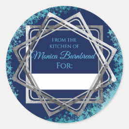 食フェイク品の台所から銀の星 ラウンドシール