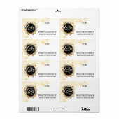 食フェイク品ギフトラベルのキッチンの金ゴールドスター ラベル (フルシート)