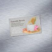 食フェミニン品栄養コンサルタント女性健康 マグネット名刺 (インサイチュ)