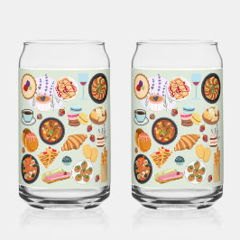 食フランスの品 ガラス缶