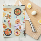 食フランスの品 キッチンタオル (四つ折り)