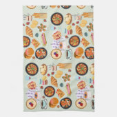 食フランスの品 キッチンタオル (縦)