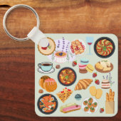 食フランスの品 キーホルダー (正面)