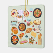 食フランスの品 セラミックオーナメント (左)