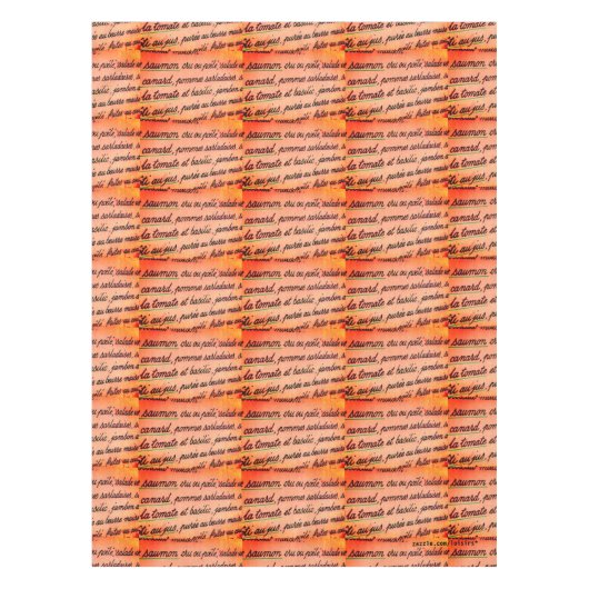 食フランスの品 テーブルクロス (正面)