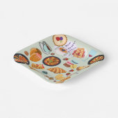 食フランスの品 ペーパープレート (傾斜あり)