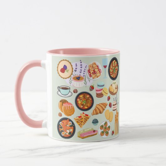 食フランスの品 マグカップ (左)