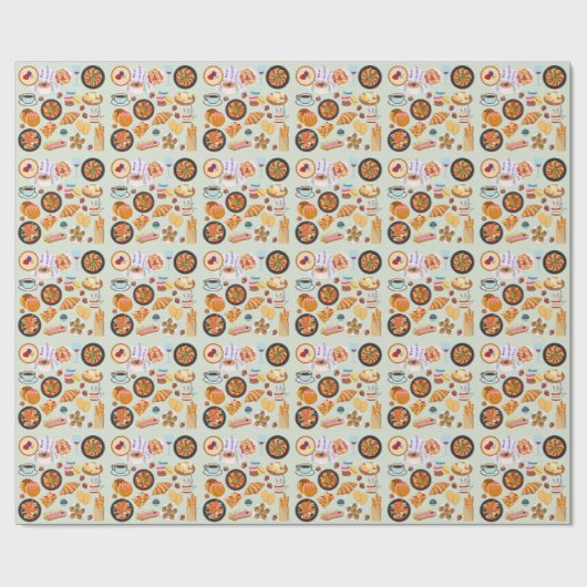 食フランスの品 ラッピングペーパー (フラット)