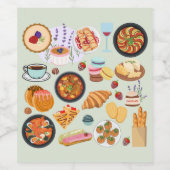 食フランスの品 ワインラベル (シングルラベル)