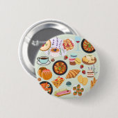 食フランスの品 缶バッジ (正面&裏面)