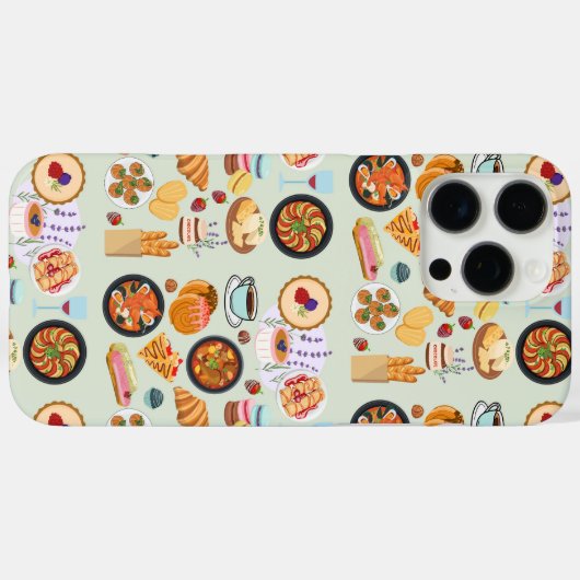 食フランスの品 Case-Mate iPhoneケース (裏面 (横))