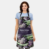 食モダンカラフル品工 エプロン (着用した状態)