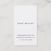 食モダンカラフル料の名刺 名刺 (裏面)