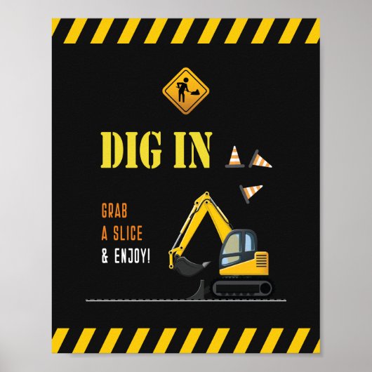 食モダン品シンボルや象徴イエロー建築パーティーデコール ポスター (正面)