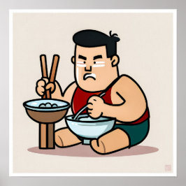 食中国のべ物 – アートプリント ポスター