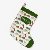 食中国の事物持ち帰り料理 スモールクリスマスストッキング (正面 (吊り時))