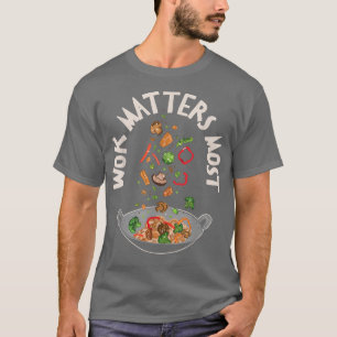 食中国の品アジアウォック料理グルメ食の状態 Tシャツ